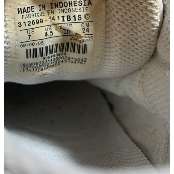 Nike Air Zoom Women’s Size 7 White Sneakers Laced y2k 90's Chunky Seinfeld - Picture 12 of 12